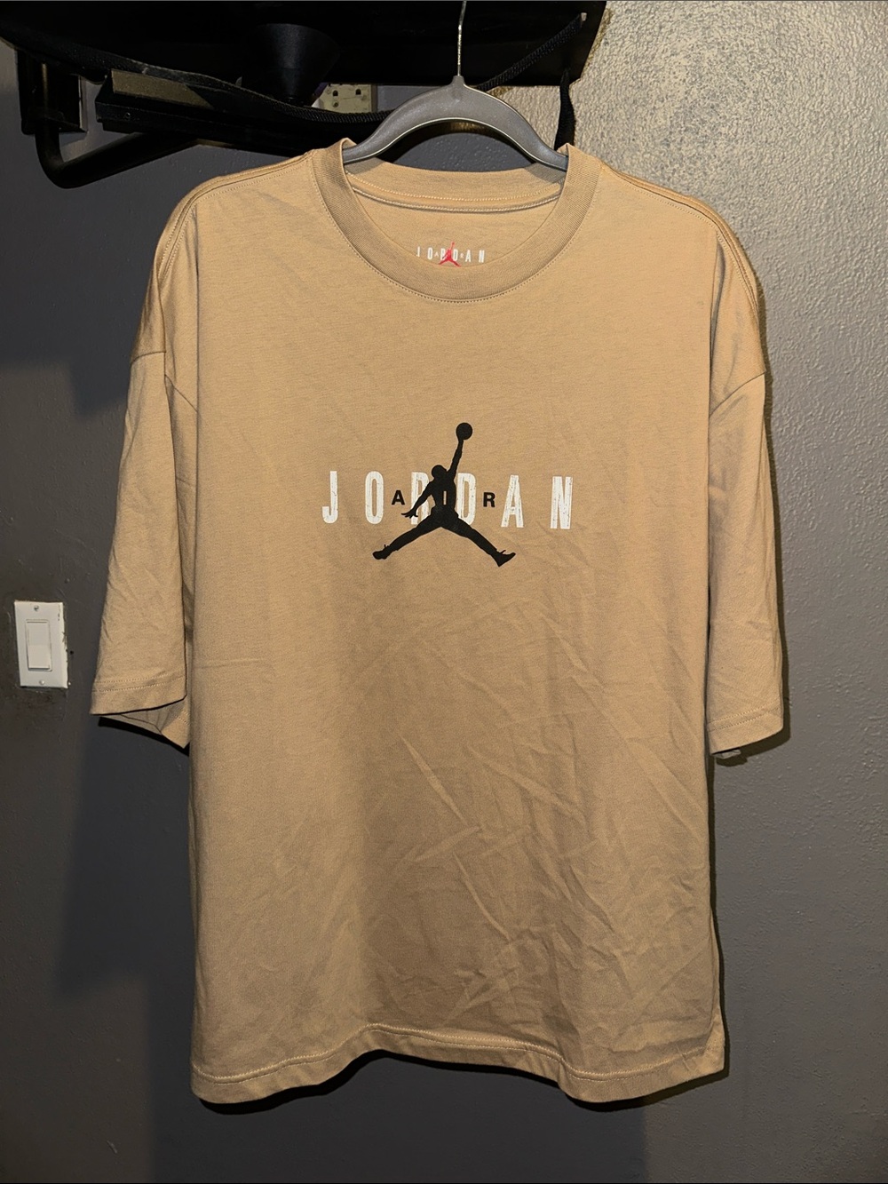 Jordan Short-Sleeve Tan Logo Tee